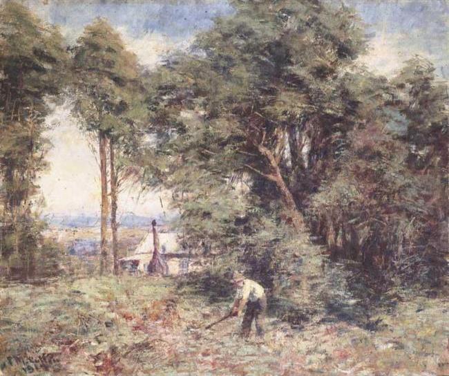 Frederick Mccubbin Labouring in the Bush china oil painting image